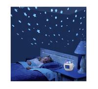 Réveil Enfant Garçons Filles avec Projecteur d'Étoiles Musicale LED Veilleuse Lumière 7 Types de Musique Afficher Date et l'Heure