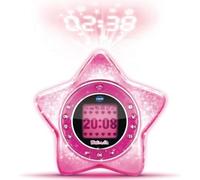 Réveil Enfant KidiMagic Starlight Rose VTECH, Projection de l'Heure, Radio, Enceinte MP3, Jeux, 6-12 Ans