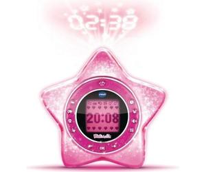 Réveil Enfant KidiMagic Starlight Rose VTECH, Projection de l'Heure, Radio, Enceinte MP3, Jeux, 6-12 Ans