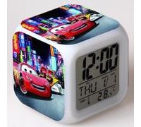 Réveil enfant LED Multifonctionnel Coloré - Cars #8 Multicolore G