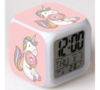 Réveil enfant LED Multifonctionnel Coloré - Licorne #20 Multicolore G