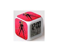 Réveil enfant led usb multifonctionnel coloré - miraculous ladybug (#26)