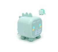 Reveil Enfant Veilleuse Dinosaure Wafenso, avec USB et Veilleuse (88*117.52*115.05mm)-Vert