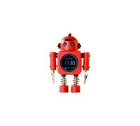 Réveil Enfant VORMOR avec Mini Horloge Numérique LCD Forme de Robot - Rouge