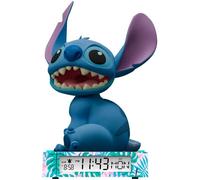 KIDS EUROSWAN, S.L. Lampe 3D réveil Stitch – Alarme et date – Bleu pour enfants