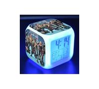 Réveil Imprimé Fortnite LED 7 Couleurs Veilleuse multifonction Calendrier Thermomètre Cadeau Enfant - lewin deal imprimé G