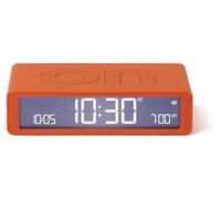 Réveil inversible avec écran LCD, fonction de lumière tactile, port USB-C, couleur orange