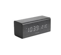 Karlsson Réveil Block KA5652BK – Unisexe LED Quartz 16 cm – Noir