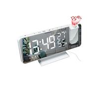 Réveil LF01 LED numérique avec radio fm et projecteur - blanc