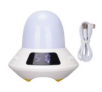 Réveil lumineux à double alarme, simulation de lever de soleil avec fonction snooze et lumières colorées pour les gros dormeurs, aide au sommeil,