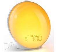 Réveil lumineux avec simulation du lever du soleil - Lot de 2 - Blanc - Plastique - Compact