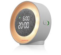 Kienzle Réveil Lumineux avec lumière LED simulateur d'aube, lumière d'ambiance réglable, Fonction veilleuse, luminosité Auto de l'affichage, Blanc