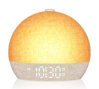 Réveil Lumineux Simulateur d'Aube, Reveil Matin avec 7 Sonneries, Snooze