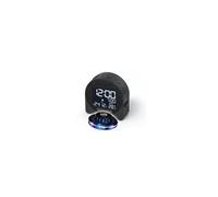 REVEIL M-09-C Ecran LCD avec rétroéclairage blanc - coloris noir - Jeu de lumière Soucoupe OVNI LED