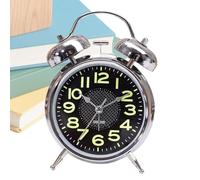 Réveil Mécanique Lumineux - Minuterie Analogique Silencieuse De 7,6 Cm, Montre De Chevet Classique | Silencieux Pour Les Personnes Âgées, Voyage, Chambre À Coucher, Bureau, Bureau À Domicile, Chronomé