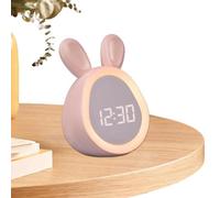 Réveil Mignon, réveil pour,Réveil Lapin - Réveil numérique, horloges numériques pour Chambres à Coucher, Horloge veilleuse pour Tout-Petits, Chargement USB