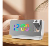 Réveil Numérique À Projecteur Led, Horloge De Table, Facile À Lire, Montre Électrique Multifonctionnelle Pour Étudiants, Enfants, Table De Nuit De Bureau