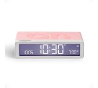 Réveil numérique avec fonction marche/arrêt, rechargeable, écran LED, port USB-C, idéal pour les voyages, silencieux, compact, parfait pour la chambre
