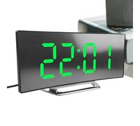 Réveil Numérique De Chevet - Horloge LED, Écran Lumineux | Affichage Haute Luminosité Réglable, Fonctionnement Silencieux pour Chambre Salon Cuisine Adultes