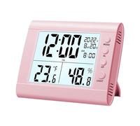 Réveil numérique - Horloge de bureau moderne intelligente avec détection d'humidité et de température - LED électronique avec détection de température pour salon, école, maison, chambre à coucher