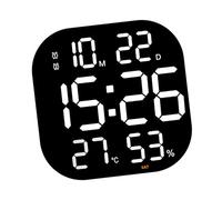 Réveil numérique LED à Grand écran avec Moniteur d ' humidité et de température, minuterie télécommandée pour la Maison, la Chambre à Coucher, Le Bureau, réveil électronique