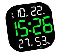 Réveil numérique LED à Grand écran avec Moniteur d ' humidité et de température, minuterie télécommandée pour la Maison, la Chambre à Coucher, Le Bureau, réveil électronique