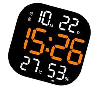Réveil numérique LED à Grand écran avec Moniteur d ' humidité et de température, minuterie télécommandée pour la Maison, la Chambre à Coucher, Le Bureau, réveil électronique