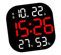 Réveil numérique LED à Grand écran avec Moniteur d ' humidité et de température, minuterie télécommandée pour la Maison, la Chambre à Coucher, Le Bureau, réveil électronique
