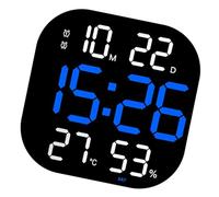 Réveil numérique LED à Grand écran avec Moniteur d ' humidité et de température, minuterie télécommandée pour la Maison, la Chambre à Coucher, Le Bureau, réveil électronique