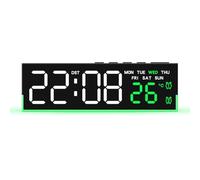 Réveil numérique LED avec 3 variateurs de luminosité, Alarme sonore, Horloge de Bureau électrique pour Chambre à Coucher, Salon, Bureau, Chevet