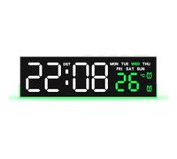 Réveil numérique LED avec 3 variateurs de luminosité, Alarme sonore, Horloge de Bureau électrique pour Chambre à Coucher, Salon, Bureau, Chevet