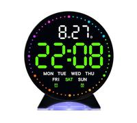 Réveil numérique LED avec 3 variateurs de luminosité, alarme sonore, horloge de bureau électrique pour chambre à coucher, salon, bureau, horloges de chevet, veilleuse numérique, réveils numériques