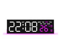 Réveil numérique LED avec 3 variateurs de luminosité, Alarme sonore, Horloge de Bureau électrique pour Chambre à Coucher, Salon, Bureau, Chevet