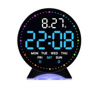 Réveil numérique LED avec 3 variateurs de luminosité, alarme sonore, horloge de bureau électrique pour chambre à coucher, salon, bureau, horloges de chevet, veilleuse numérique, réveils numériques