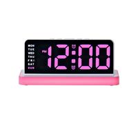 Réveil numérique LED avec 3 variateurs de luminosité, Alarme sonore, Horloge de Bureau électrique pour Chambre à Coucher, Salon, Bureau, Chevet numérique