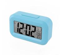 Réveil numérique LED - Horloge de table électronique moderne avec affichage de la température - Fonction snooze - Grand écran - Format 12/24 heures - Alimentée par piles - Pour la maison, le bureau