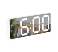 Réveil Numérique Multifonctionnel Design Miroir Avec Affichage LED De