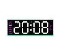 Réveil numérique pour Chambre à Coucher, Horloge de Bureau électrique avec Grand Nombre de Jours de la Semaine, Date, alarmes Fortes, horloges numériques LED