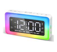 Réveil numérique - UVERBON - RVB - Double alarme - Port de charge USB - Snooze extra fort