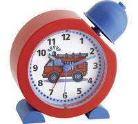 TFA Dostmann Réveil analogique pour Enfants TATÜ-Tata, 60.1011.05, Horloge Pompier, adapté aux Enfants, Utilisation Simple, Rouge