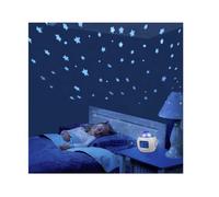Réveil pour enfants - Projecteur d'étoiles - 7 modes de couleur - Veilleuse - Musique intégrée