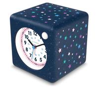 Réveil pour enfants, silencieux, avec des paillettes, des étoiles, une veilleuse, 10 cm