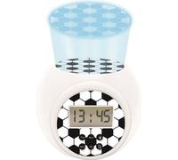 Réveil Projecteur Enfant Football LEXIBOOK, Projection Ballon 3 Couleurs, Veilleuse, Fonction Snooze