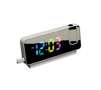 Réveil Projecteur Gris avec Affichage Multicolore