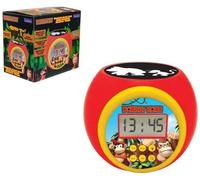 Réveil Projecteur Lexibook Donkey Kong, Horloge LCD, Veilleuse Minuterie, Alarme Snooze à Piles