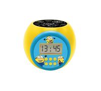 Lexibook Réveil projecteur Minions RL977DES – Alarme & snooze, veilleuse minuterie, LCD Jaune/Bleu