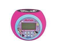 Lexibook Réveil projecteur Minnie RL977MN - Alarme et snooze, veilleuse, minuterie, écran LCD, rose