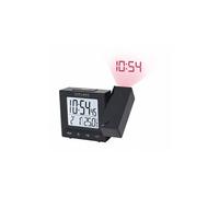 réveil projecteur radio-piloté avec température, noir - rdp1001cm3
