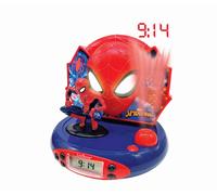 Lexibook Réveil projecteur Spider-Man avec effets sonores et veilleuse intégrée