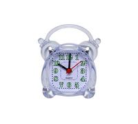 Réveil Quartz Compact avec Alarme pour Chambres ou Bureaux Transparent